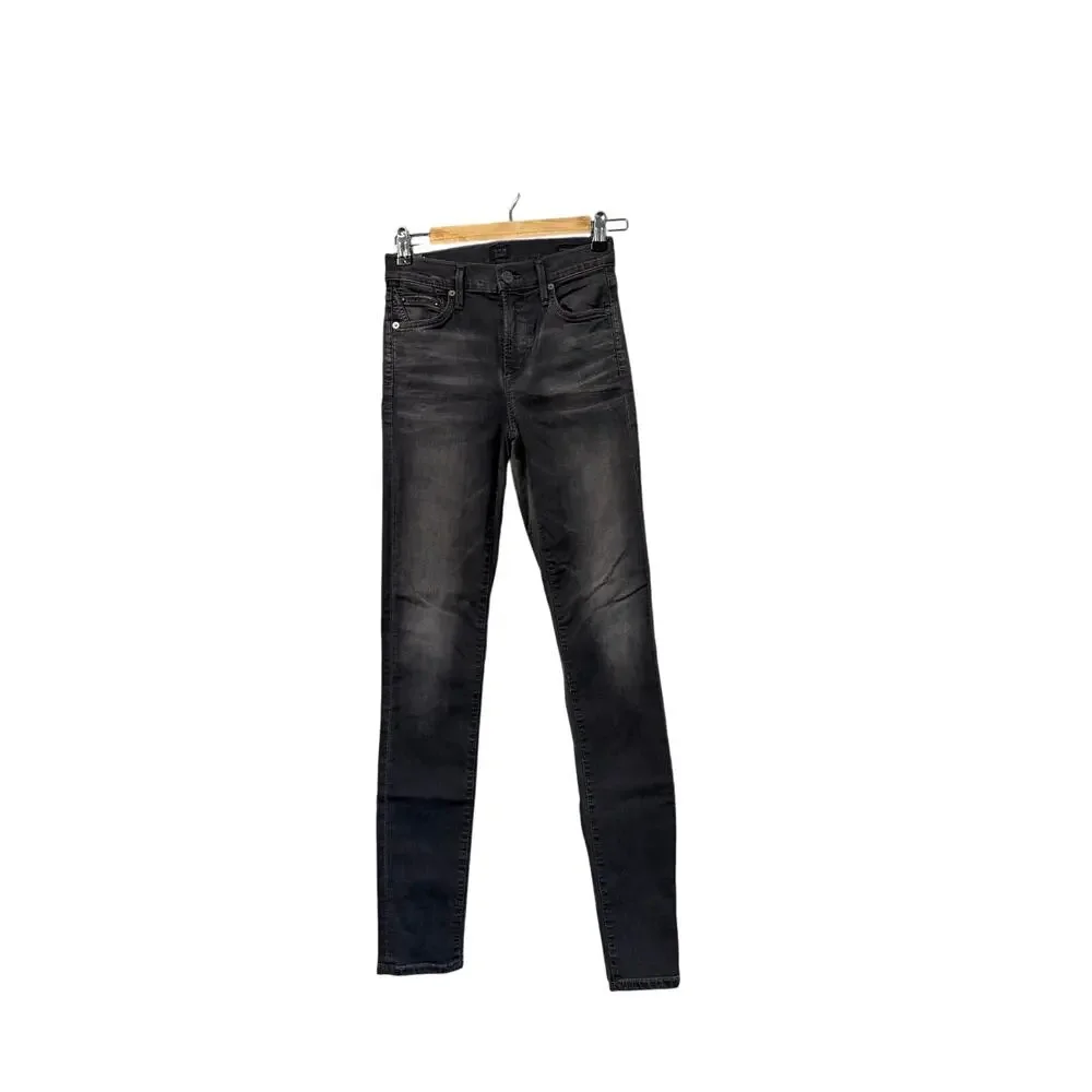 Citizens of humanity rocket high rise skinny black jeans sz 26